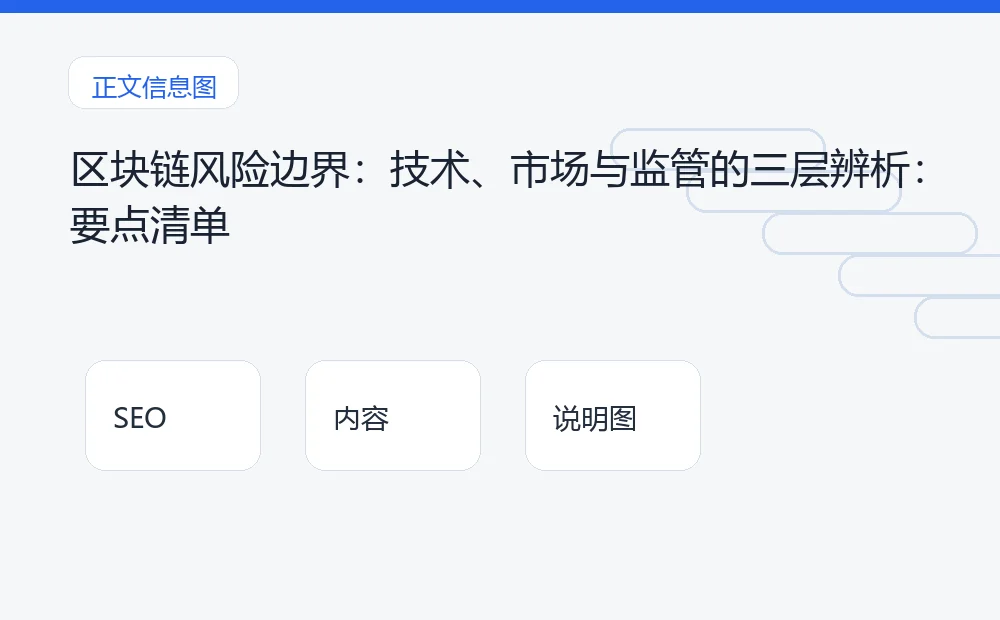 区块链风险边界：技术、市场与监管的三层辨析：要点清单 说明图
